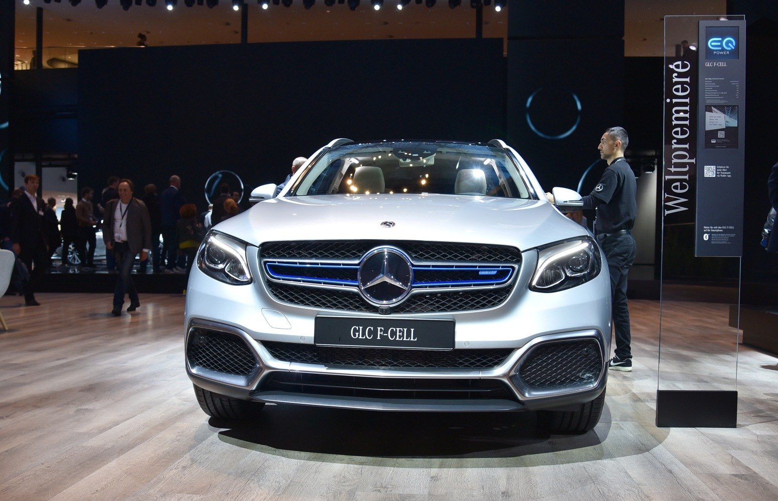 Front Bumper Grille Hood Grill For Mercedes Benz GLC X253