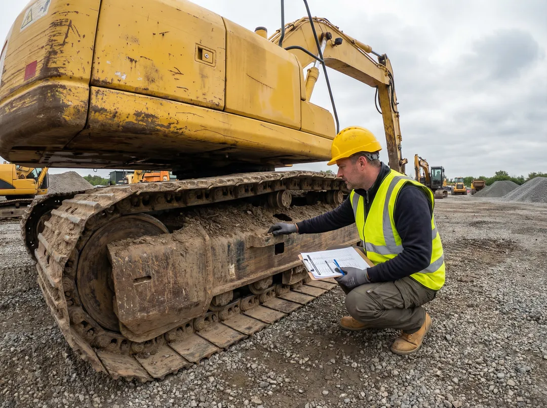 gebrauchte baumaschinen technische inspektion vor dem kauf