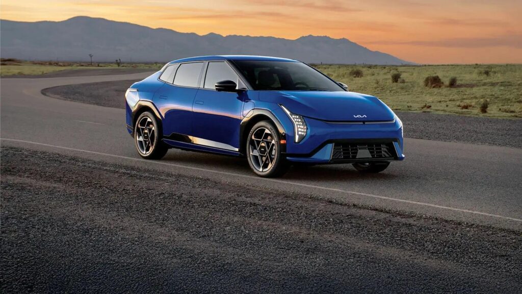 Kia EV4 from front